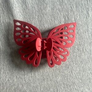 Red Butterfly Hair Clip